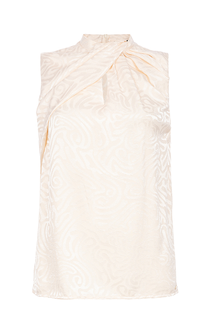 Tiffany Production Bluza sa visokom kragnom u dezenu